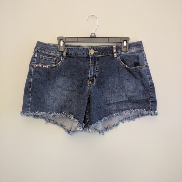 Lane Bryant cutoff girlfriend shorts sz 14 stretch - Picture 5 of 7